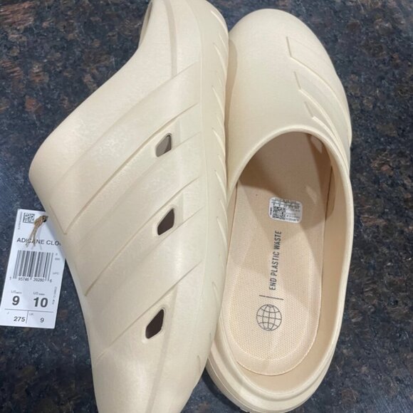 ADIDAS ADICANE CLOGS SLIDES CONFORT TAN COLOR  AESTHETIC SZ 9 MEN WOMAN Sz 10 - Picture 7 of 16